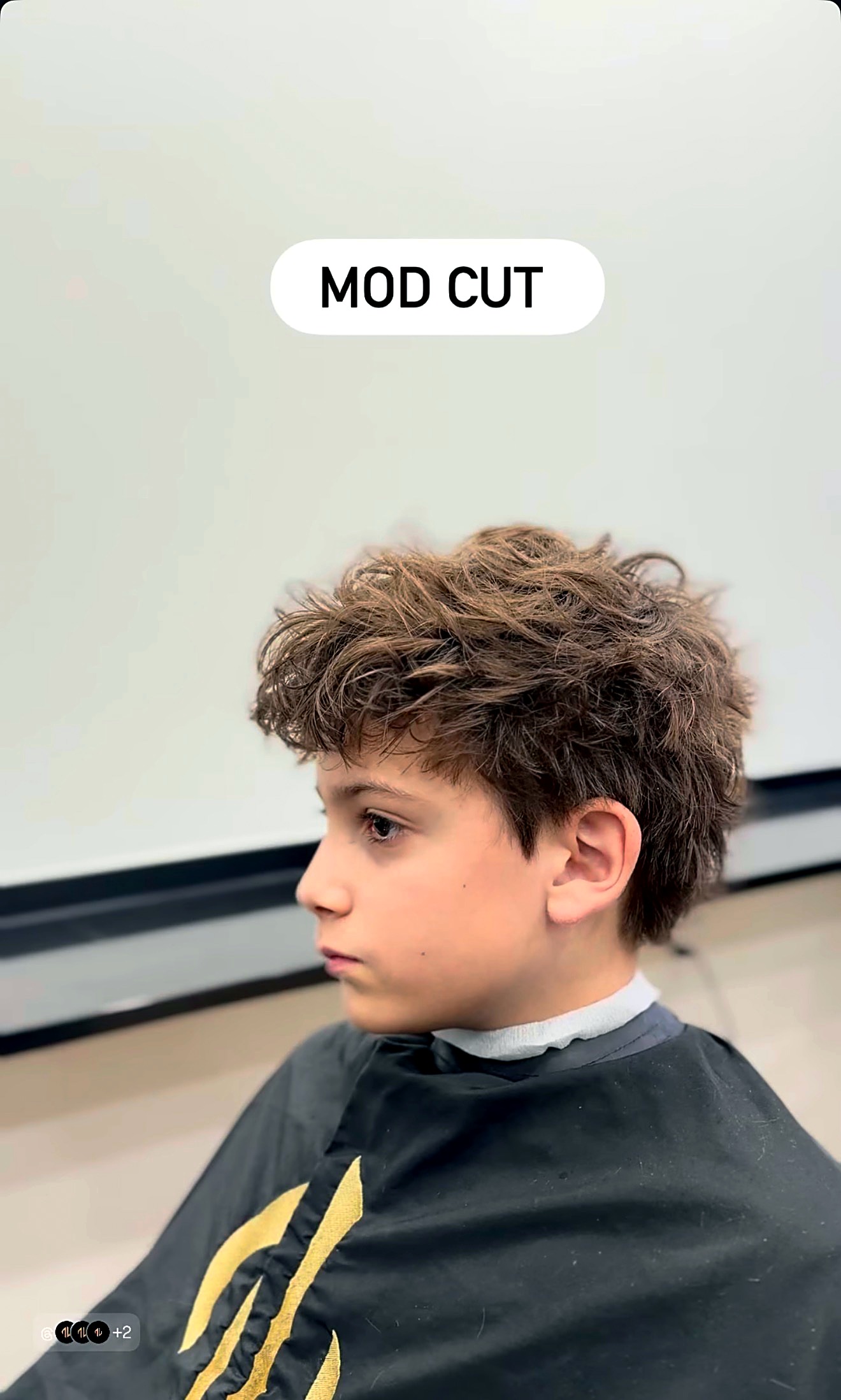 Teen boy with a textured mod cut